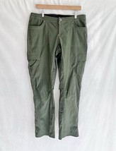Kuhl Pants Nylon Cargo Roll Up Legs Women Green Sz 14 Reg Lightweight Hi... - $21.99