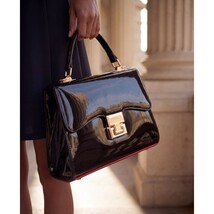 The Brunello Black Patent Leather Pump Women Shoe image 13
