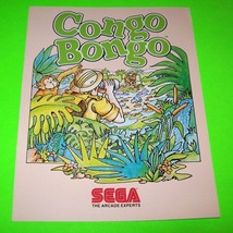Congo Bongo Arcade FLYER 1983 Original Promo Retro Video Game Brochure U... - $39.90