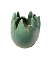 Art Studio Handmade Pottery Vase/Pot Green Signed E.A. &#39;90 - $19.47 CAD