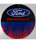 Ford Racing Logo Round 12" Metal Sign - $29.95