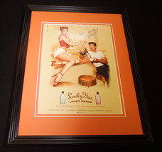 2000 Lucky Fragrances Framed 11x14 ORIGINAL Vintage Advertisement - £27.58 GBP