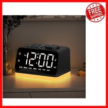 Multifunctional Alarm Clock with FM Radio &amp; USB Ports: Perfect for Bedrooms - $668.91 MXN