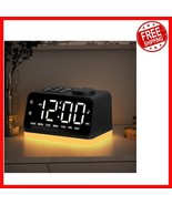 Multifunctional Alarm Clock with FM Radio &amp; USB Ports: Perfect for Bedrooms - $668.33 MXN