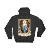 Our Lady Lourdes : Gift Hoodie Catholic Religious Virgin Saint Mary - £28.30 GBP