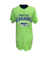 Seattle Seahawks T-Shirt Neon Green NFL Football Majestic Size Small - £11.79 GBP