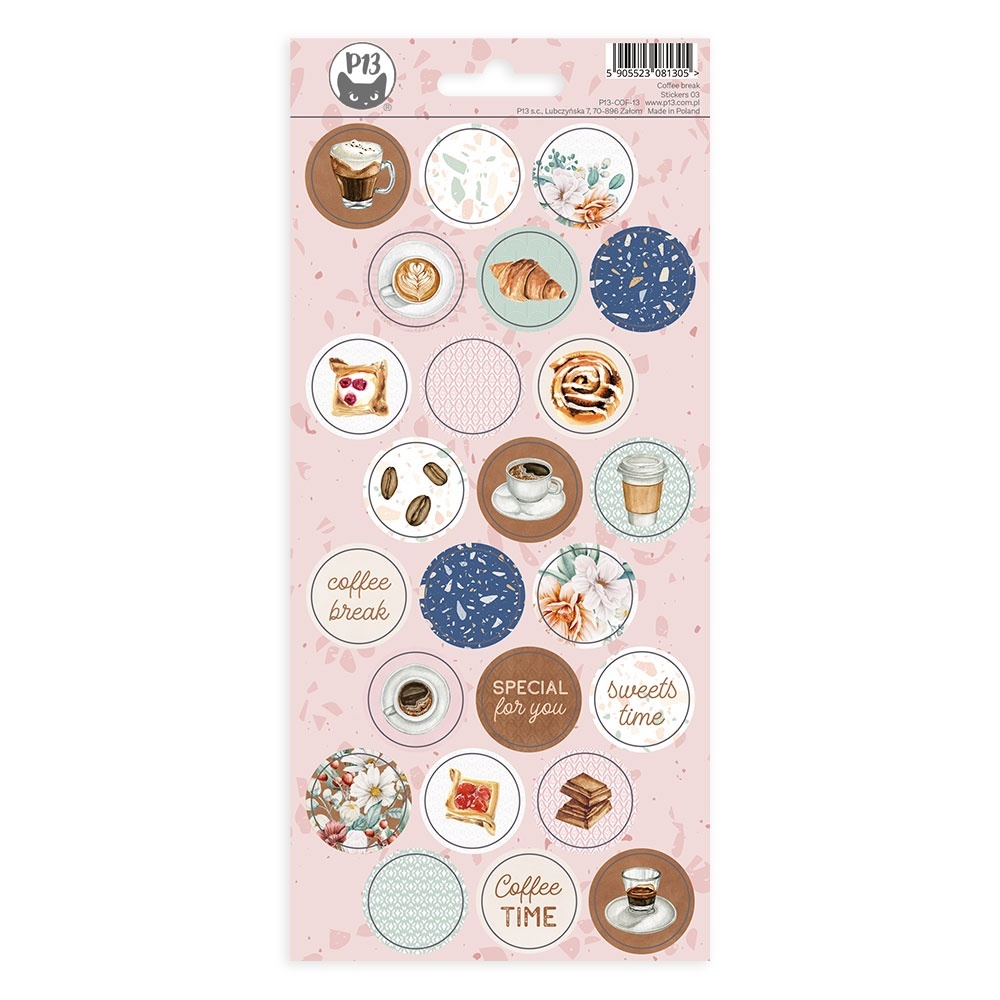 Coffee Break Cardstock Stickers- 03 P13COF13 - $7.49