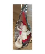 Vintage Handmade Hanging Angel Christmas Ornament 4 3/4&quot; Made From Milkw... - $218.83 MXN