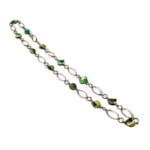 Necklace Womens Vintage Dyed Mother Of Pearl Bead Jewelry 38&quot; Length Fashioin - £18.68 GBP