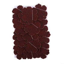 Textured Red Brown Vinyl Die Cut Flowers - $4.00