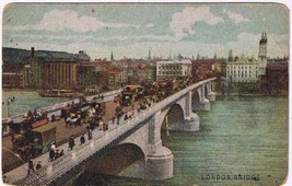 United Kingdom UK Postcard London Bridge People Crossing - £2.33 GBP