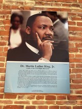 Vintage Martin Luther King, Jr. Poster Laminated Black History 16&quot;x11.5&quot; publish - $9.89