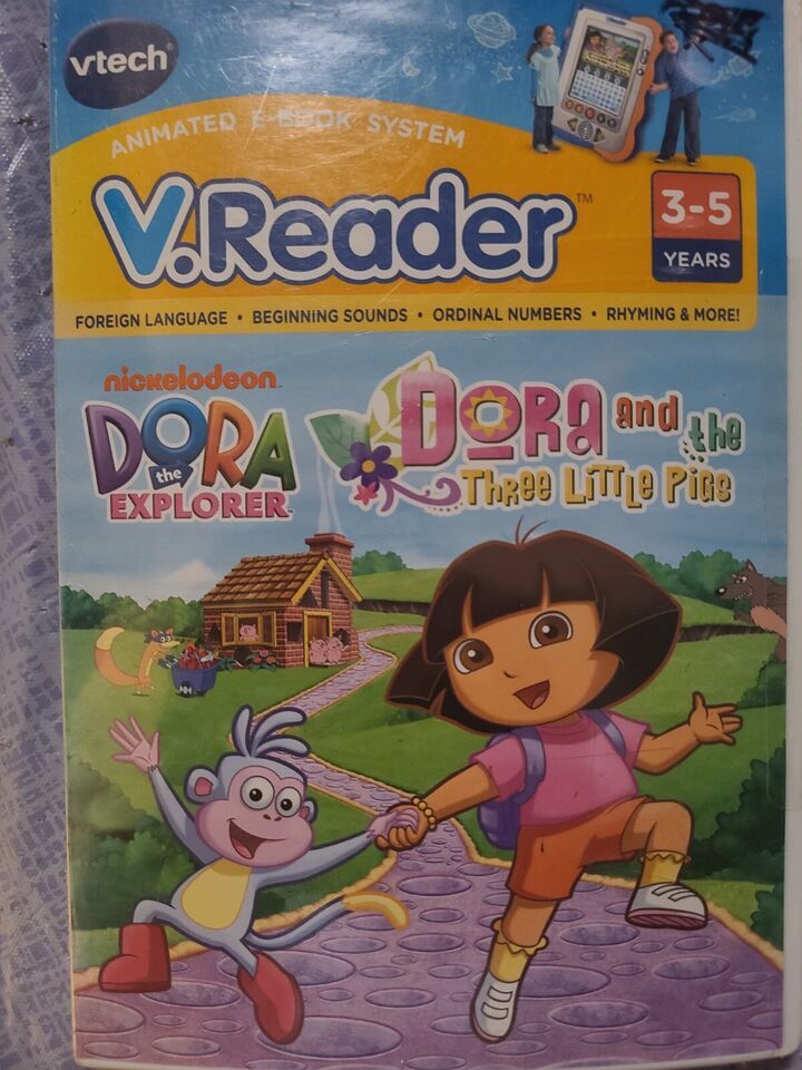 Primary image for vtech V.Reader Dora the Explorer Animated E-Book Dora And The Three Little Pigs