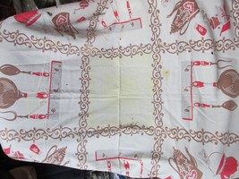 &quot;&quot;VINTAGE, WELL USED, COTTON TABLECLOTH&quot;&quot; - CRAFTS, CUTTER - $8.89