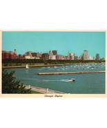 VINTAGE POST CARD DOWNTOWN SKYLINE CHICAGO 1968 POSTED 5.5 X 3.5 PHOTO CARD - $166.84 MXN