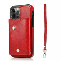 Leather Magnetic Flip Back Cover Case I Phone 12/11 Pro Xs Max Xr 8 7 Plus 6S - £37.07 GBP