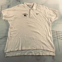 Vintage Nike University of Michigan Football Polo Shirt Mens Large White... - £16.05 GBP