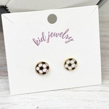 Kids Clip On Sports Stud Earrings Soccer - $13.86