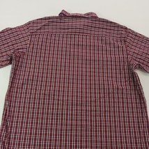 Columbia AM8053 Men's Red Plaid Cotton Blend Button Up Long Sleeve Shirt Size XL image 15
