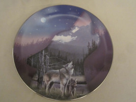 Wolf Collector Plate Evening&#39;s Call Kevin Daniel Profiles Of The Pack - £19.11 GBP