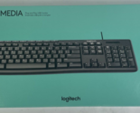 Logitech MK200 Media Combo Keyboard / Mouse Wired USB Black 920002714 Op... - $27.99