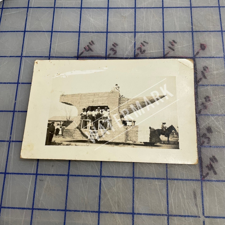 RPPC Mexican Postcard Giant Anvil Parade Float El Yunque 1940s 50s - $18.62