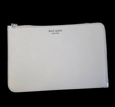 Kate Spade Wallet Wristlet Medium Gray L-Zip Leather Staci - No Strap  - £14.99 GBP