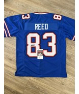 Andre Reed Signed Bills Football Custom Autographed Jersey JSA COA - Bla... - $163.28