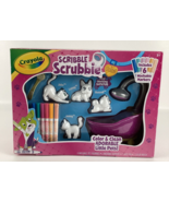 Crayola Scribble Scrubbie Playset Washable Markers Color Pet Figures Bat... - $47.32 CAD