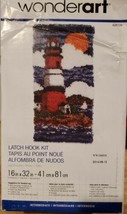 Wonder Art Latch Hook Kit - Lighthouse 16&quot; X 32&quot; New In Box - Includes Hook - £15.44 GBP