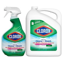 Clorox And Bleach Cl EAN Up Spray Disinfecting Bathroom Cl EAN Er 32oz &amp; 180oz Btl - £27.96 GBP