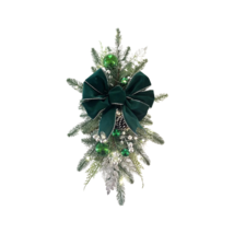 Anyhouz Christmas Wreath Green Ribbon Hanging Decorative Ornaments - $2,375.85 MXN+