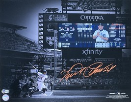 Miguel Cabrera Signé 16x20 Detroit Tigers Tableau D&#39;Affichage Photo Bas - £184.47 GBP