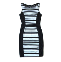 NWT Anthropologie Weston Wear Black White Striped Spliced Pencil Dress M $168 - £17.31 GBP