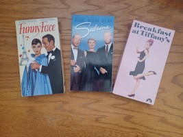Audrey Hepburn VHS Collection- Funny Face - Sabrina - Breakfast at Tiffany&#39;s - £7.16 GBP
