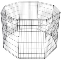 42" Kennel 8 Panel Pet Playpen Metal Protable Folding Animal Exercise Dog Fence - £62.47 GBP