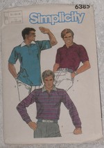 Simplicity Pattern 6385 Men&#39;s Pullover Knit Tops Sizes 34-36-38 Vintage 1960&#39;s - £7.03 GBP
