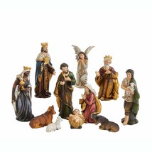 Kurt Adler 3.25&quot; Resin 11 Piece Hand Painted Nativity Set Christmas Decor N1019 - £23.75 GBP