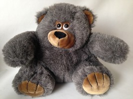 Fiesta America Wego Teddy Bear Grey Smoke Color 10&quot; Stuffed Animal Toy #1123G - £23.17 GBP