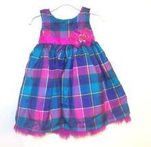 Holiday Editions Toddler Girls Multicolor Plaid Dress Size 6-9 Months NWT - $17.49