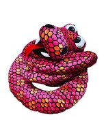 Pink Rattle Snake Plush Stuffed Animal toy figure vtg rattlesnake LARGE ... - £58.48 GBP