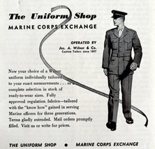 The Uniform Shop Marine Corps Exchange 1958 Advertisement Military DWEE11 - $19.99