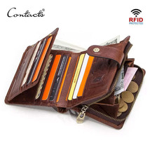 Mens RFID Vintage Leather Wallet with Coin Pocket and Card Holders - £46.51 GBP+