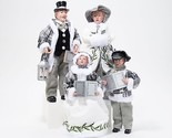 Set of 4 Dickens Family Holiday Carolers by Valerie in White - $193.99