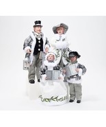 Set of 4 Dickens Family Holiday Carolers by Valerie in White - £154.71 GBP