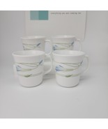 ♻️ Corning/Corelle Blue Wreath 4 Mugs 1980&#39;s Vintage - $24.74