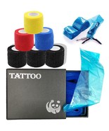 Tattoo Grip Tape with Tattoo Clip Cord Covers 6PCS Tattoo Grip Wrap with... - £31.57 GBP