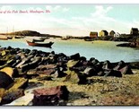 View on Fish Beach Monhegan Maine ME UNP DB Postcard Y7 - £3.82 GBP