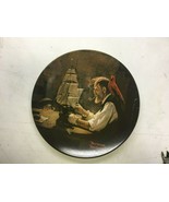 NORMAN ROCKWELL 8 1/2&quot; COLLECTOR PLATE, &quot;THE SHIP BUILDER&quot;  - $115.87 MXN