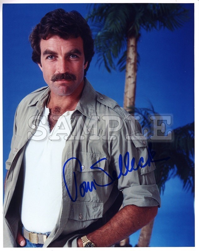 Tom Selleck signed 8x10 Autograph Photo RP - Free Shipping! Magnum P.I. - £7.76 GBP